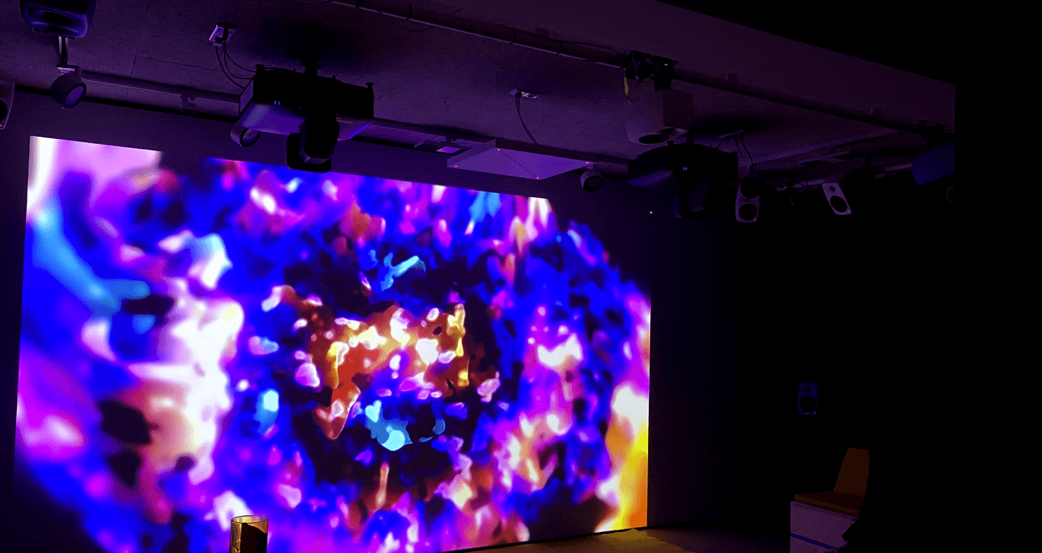 Audio reactive dreamy crystal art installation
